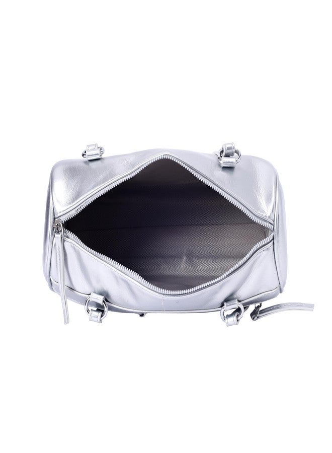 Lino Perros Silver Shoulder Bag - Image 5